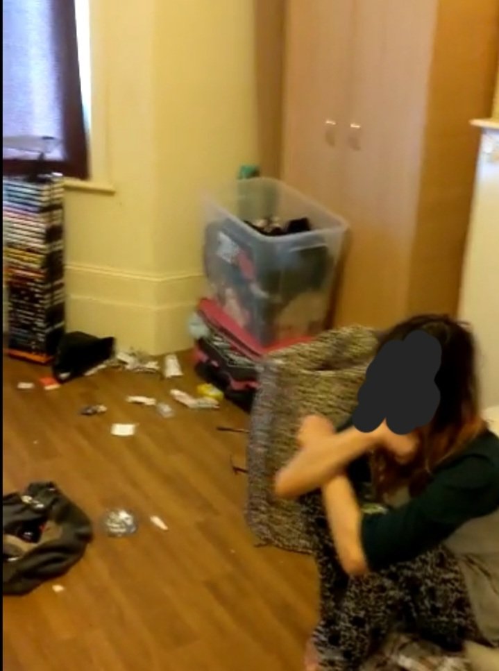 This isn’t just a picture—it’s a warning. This is the room where a young girl lived in what was supposed to be supported accommodation. Instead, the house was taken over by a drug addict who forced her into using heroin.

Look closely, a mountain of needles and silver foil. I had