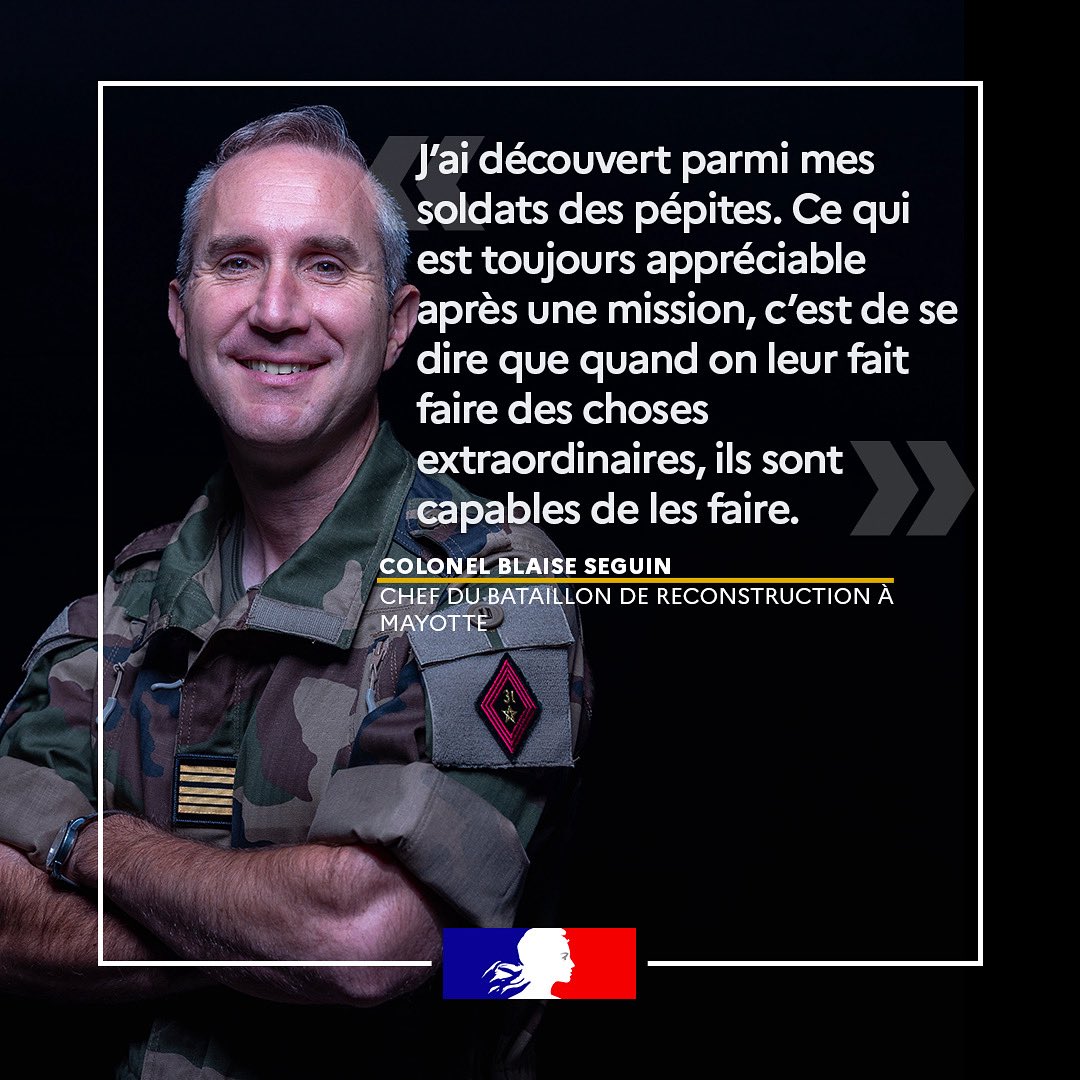 Armees_Gouv's tweet image. #DEFCAST| 🪓  Après le passage du cyclone Chido à Mayotte, un bataillon de reconstruction commandé par le colonel Blaise Seguin du @cdc31RG est déployé pour aider la population et réparer les infrastructures. Il partage son expérience, les défis et les leçons tirées. 

À écouter…