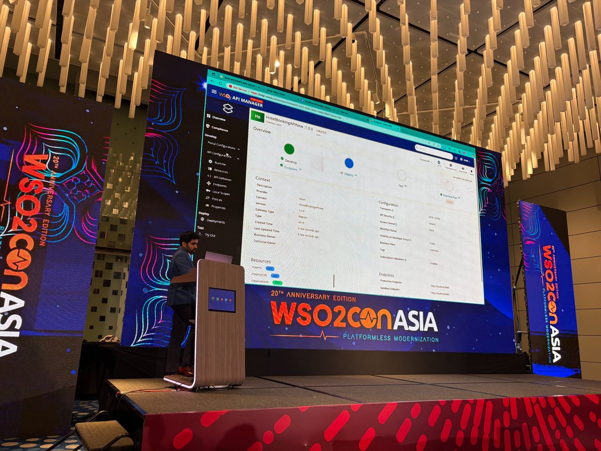 wso2apimanager's tweet image. 🚀 2nd API Management lab session at #WSO2AsiaCon2025:

🤖Build and Govern APIs with AI in WSO2 API Manager 
From smart design to AI-powered governance — how to use AI for API management. 

By Arshardh Ifthikar and Anusha Jayasundara
#API #AI #DevTools @arshardhtechie