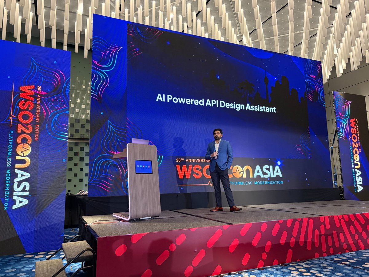wso2apimanager's tweet image. 🚀 2nd API Management lab session at #WSO2AsiaCon2025:

🤖Build and Govern APIs with AI in WSO2 API Manager 
From smart design to AI-powered governance — how to use AI for API management. 

By Arshardh Ifthikar and Anusha Jayasundara
#API #AI #DevTools @arshardhtechie