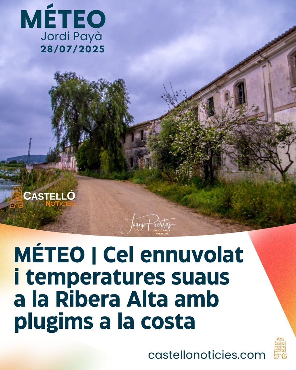 Castelló Notícies (@castellonoti) on Twitter photo MÉTEO | Cel ennuvolat i temperatures suaus a la Ribera Alta amb plugims a la costa castellonoticies.com/meteo-cel-ennu… via <a href="/castellonoti/">Castelló Notícies</a> | La informació del Castelló més llarg que redó! MÉTEO | Cel ennuvolat i temperatures suaus a la Ribera Alta amb plugims a la costa castellonoticies.com/meteo-cel-ennu… via <a href="/castellonoti/">Castelló Notícies</a> | La informació del Castelló més llarg que redó!