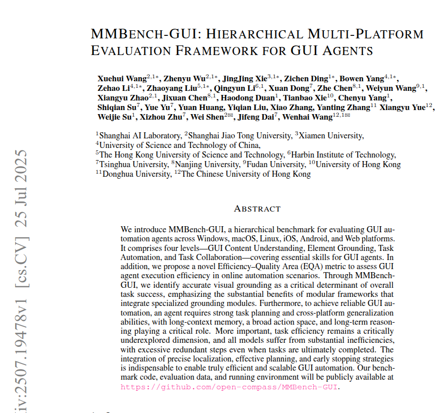 MMBench‑GUI proves that GUI agents win or lose mainly on how well they ...