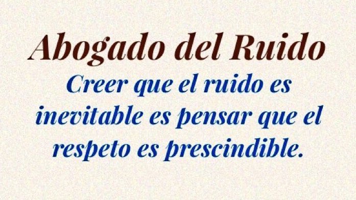 abogadodelruido's tweet photo. La molestia por ruido hay que evitarla.
Modera, respeta y vive.
https://t.co/83Qr5GmqyB https://t.co/ueCTZGTB8y