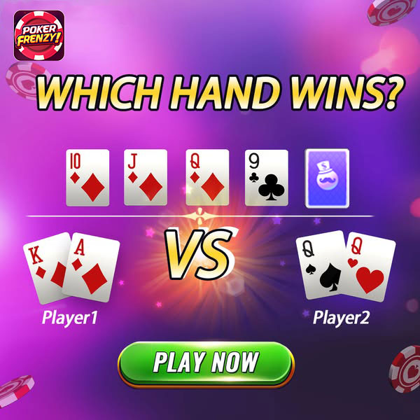 PokerFrenzy's tweet photo. Hey, poker pals! 🃏 
Let's see who takes the pot here. 
Player 1 has K♦️ &amp; A♦️, Player 2 has Q♠ &amp; Q♥️, and the community cards are 10♦️, J♦️, Q♦️, 9♣, and a mystery card. 
Who do you think will win? 

#pokeronline #FreeGame #texasholdem #pokeronline #pokerlife #poker #pokerchip https://t.co/e9Kq63bZL3