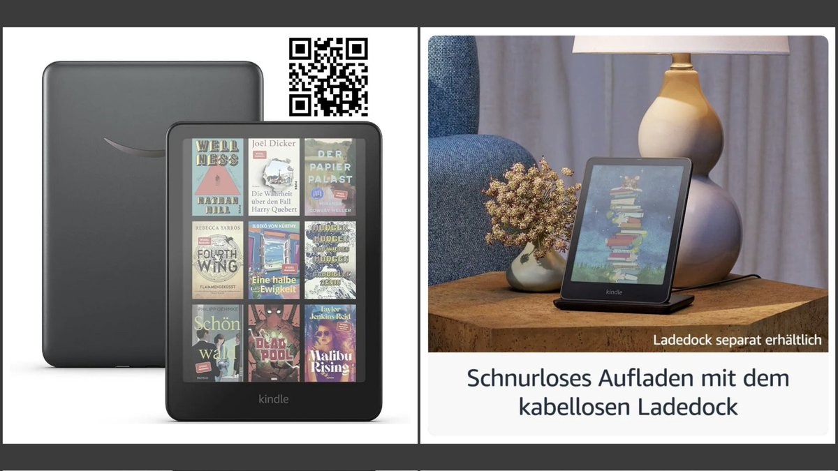 🔥📣 Amazon Kindle #EReader ✔️

Für das regnerische #Wetter perfekt ✔️

Kindle Ereader
amzn.to/4oc1Tcg

Kindle Family
amzn.to/3U2uYsN

Kindle Unlimited #Testen
amzn.to/3Uy6UOz

 #BooksOfX
#xbooks #tetweet 
#meineHomepage ⬇️

polakomonaco.jimdofree.com/amazon-deinbes…