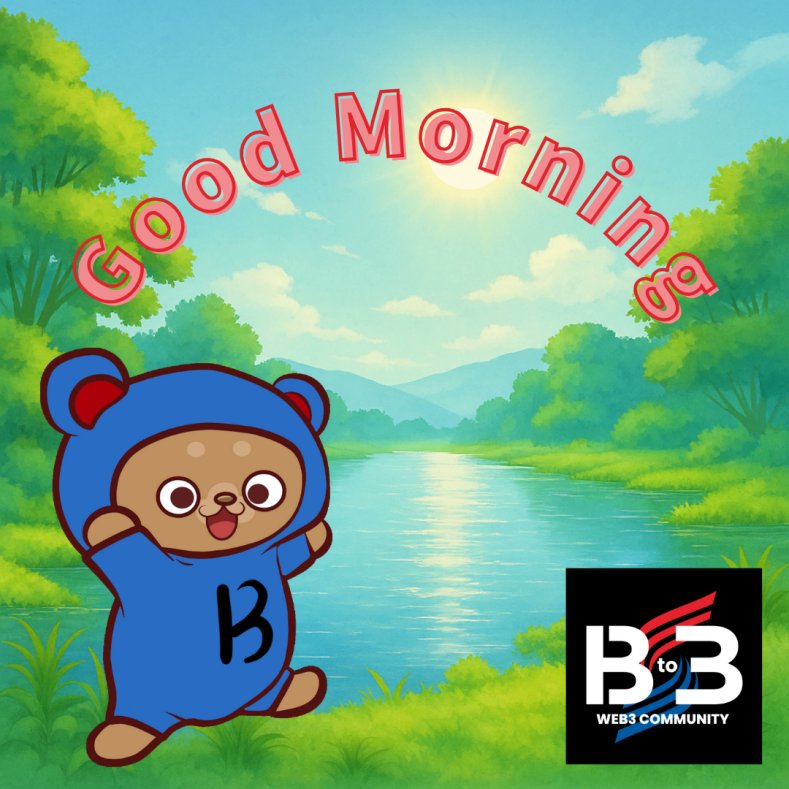 おはようございます☀️
しっかり水分補給しましょう😆

＠B_to_3 #NFTs #Web3Community