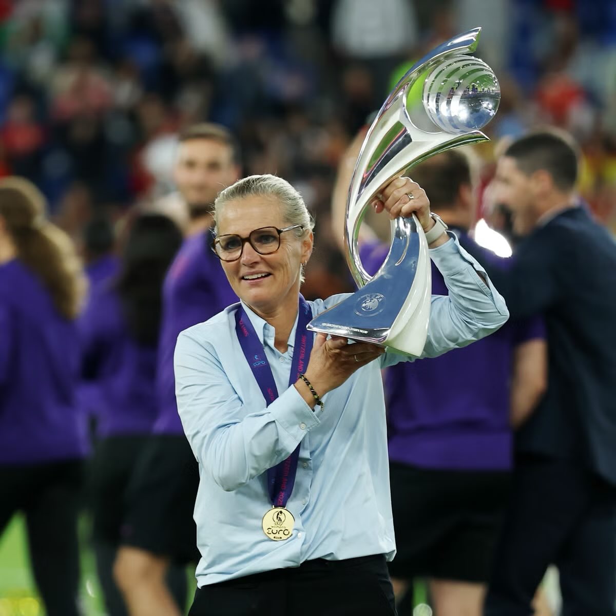 Do you think Sarina Wiegman should be given a Damehood after her success as England 🏴󠁧󠁢󠁥󠁮󠁧󠁿 manager #Lionesses2025 #Lionessess #Euro2025