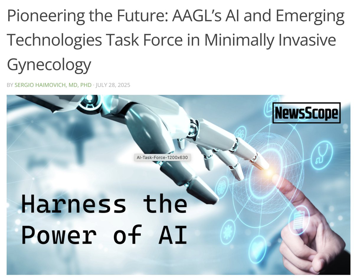 Link to the publication:

newsscope.aagl.org/volume-39-issu…

<a href="/AAGL/">AAGL</a>  #innovation #artificialintelligence #Gynecology #MIGS