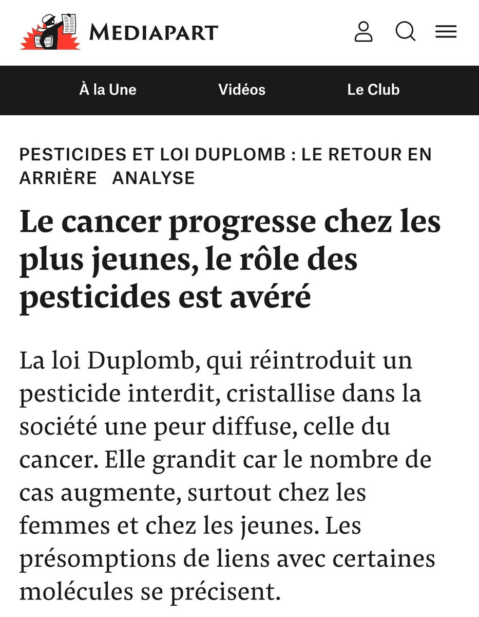 Le capitalisme agricole fait des profits en provoquant le cancer.

Avec la complicité active du gouvernement.

Il faudra juger ces gens.
