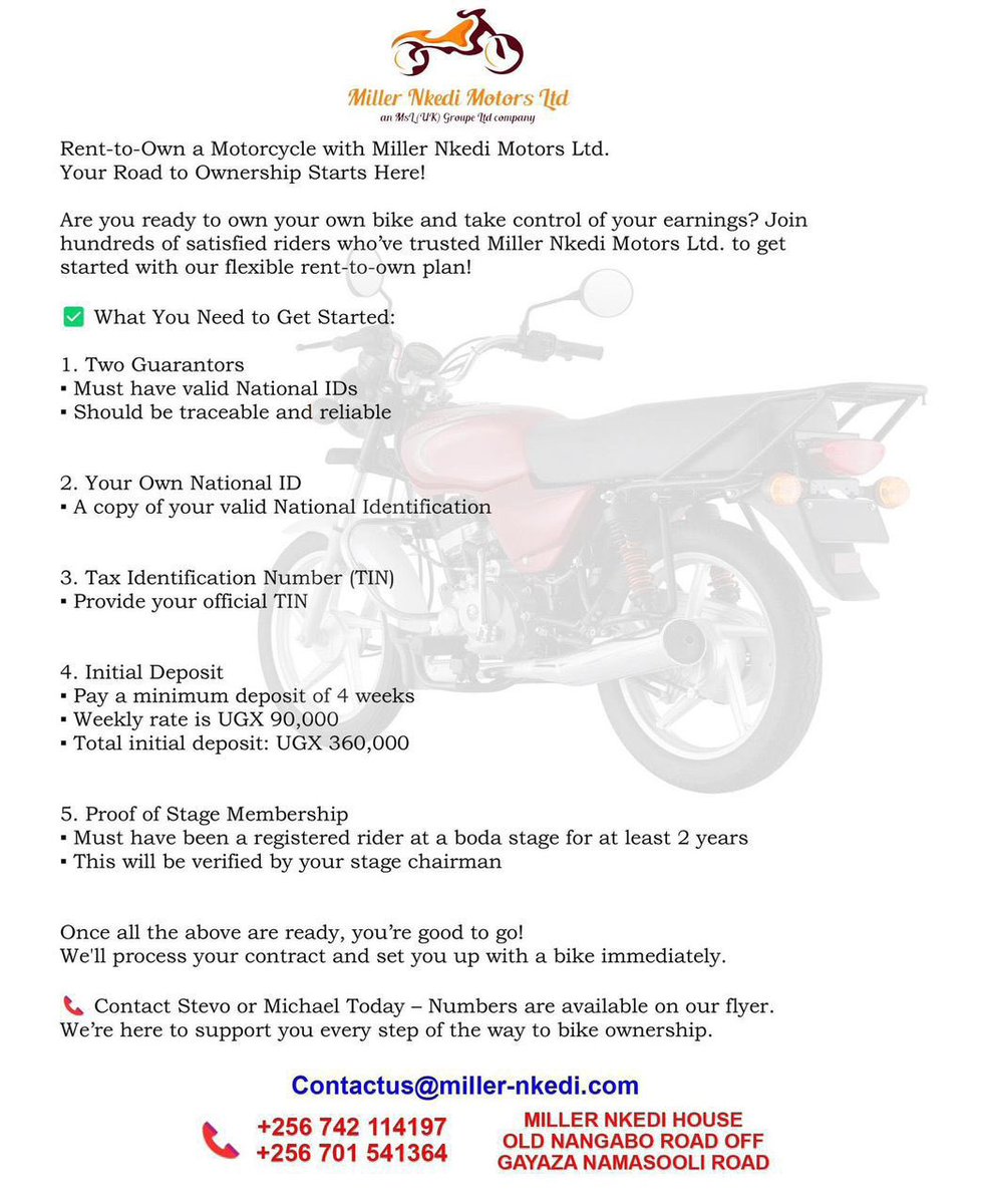The best offer is still on
Try us and your journey will be the best
Dm to try it
#MillerNkediMotorsLtd 
#RentToOwn