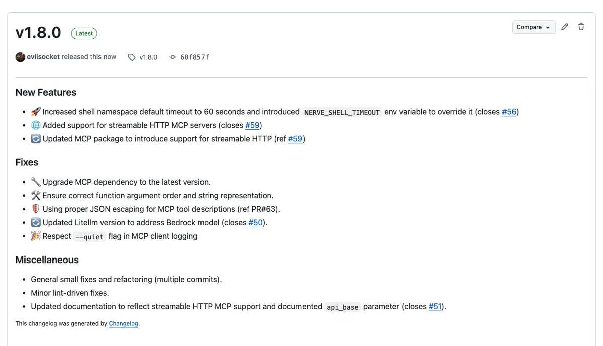 evilsocket's tweet image. Nerve v1.8.0 released! 

pip install --upgrade nerve-adk