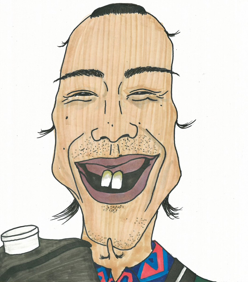 さえない似顔絵182】 バッテリィズ エース #さえない似顔絵