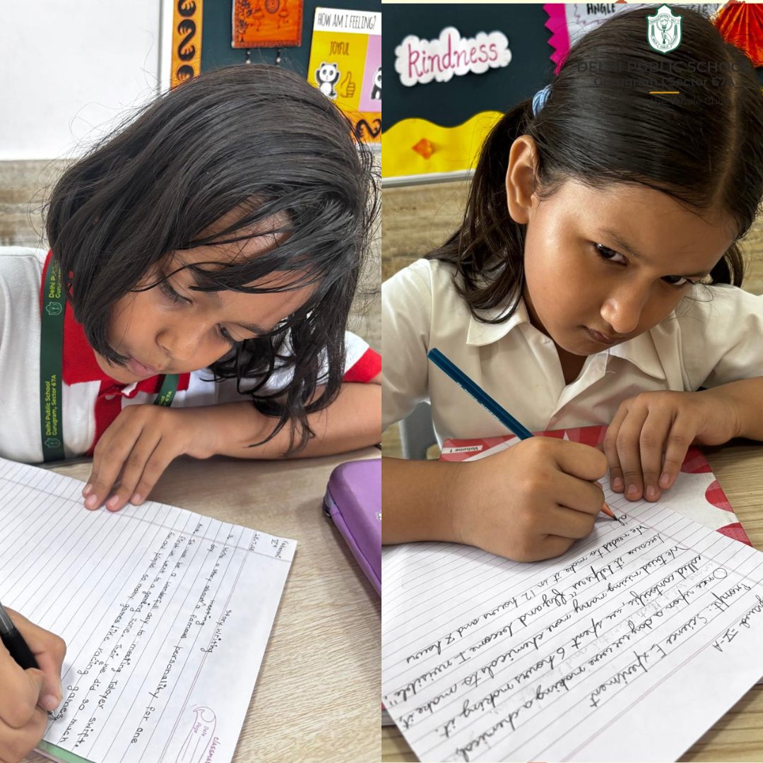 Our Grade V learners at DPS 67A embraced their roles as budding authors in a fun Story Writing Activity!

Given creative prompts, they penned vivid tales full of imagination, emotion &amp; expression — turning ideas into unforgettable adventures!