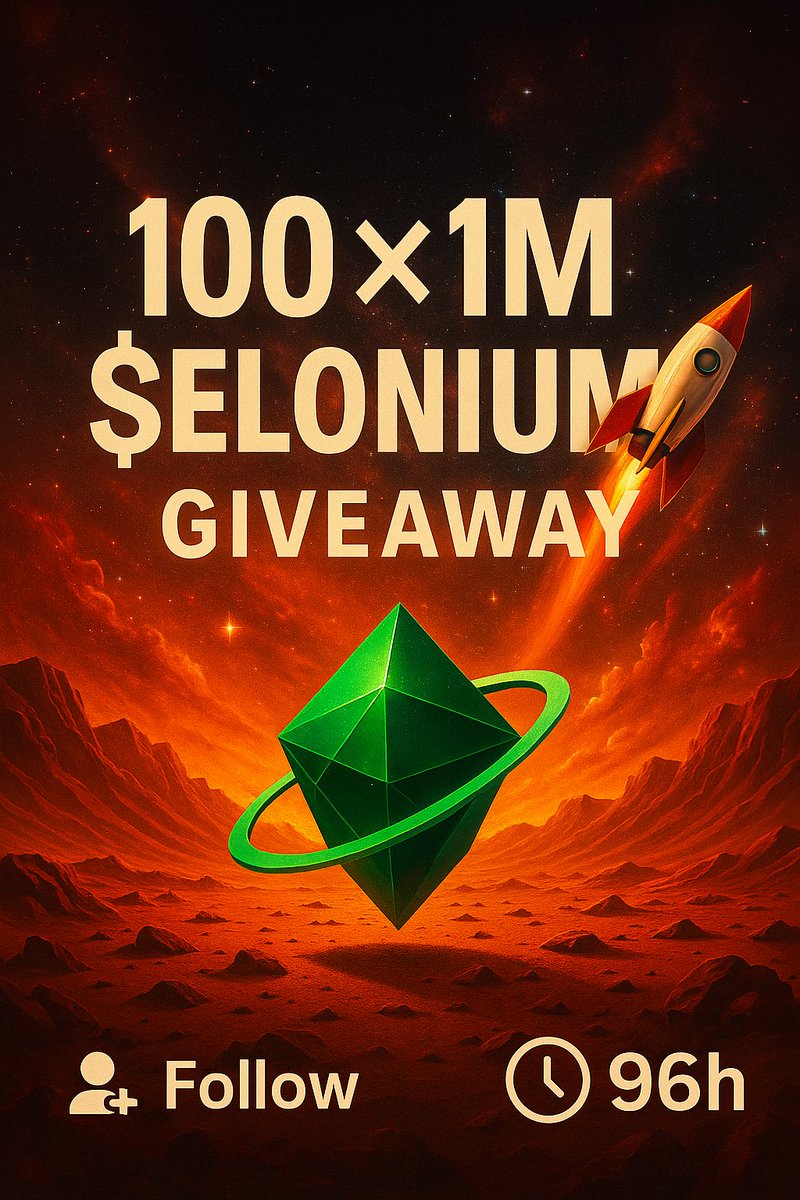 Eloniumtoken1's tweet image. 💥 100 × 1 MILLION $ELONIUM – LET’S GO! 💥
We’re dropping 100 MILLION into the hands of 100 legends.
You in? You got 96 hours. ⏳
👨🚀 How to board the mission:
1️⃣ Follow this Account
2️⃣ Repost this post ♻️
3️⃣ Drop your BNB wallet below 💼
No stress. No bots. Just crypto fuel for…