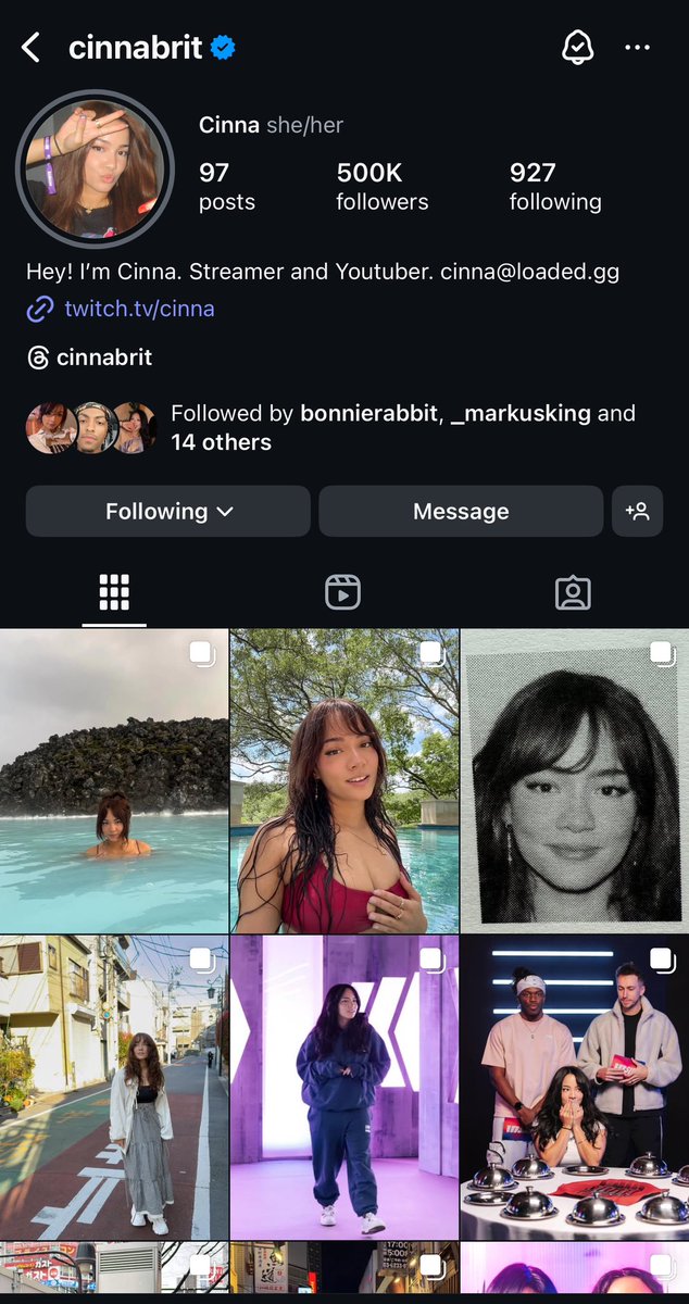 Cinna has hit 500k followers on Instagram!! 🥳