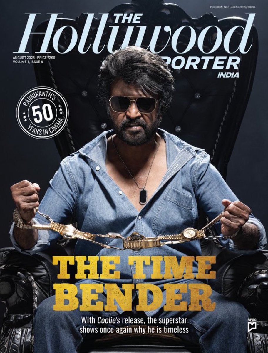 👑 50 Years of Rajinikanth.

From buses to blockbusters, from style to stardom —
 The Time Bender still rules time. 🔥🕰️

✨ Superstardom. Longevity. Legacy.
#Rajinikanth #50YearsOfThalaivar #Coolie #TheTimeBender
