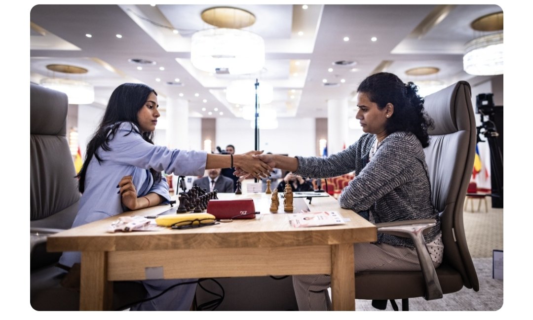 Gukesh D (@dgukesh) on Twitter photo Huge congratulations to <a href="/DivyaDeshmukh05/">Divya Deshmukh</a> for her World Cup win and to <a href="/humpy_koneru/">Koneru Humpy</a> mam for a great tournament!
Incredible performances by both! ♟️🇮🇳 Huge congratulations to <a href="/DivyaDeshmukh05/">Divya Deshmukh</a> for her World Cup win and to <a href="/humpy_koneru/">Koneru Humpy</a> mam for a great tournament!
Incredible performances by both! ♟️🇮🇳