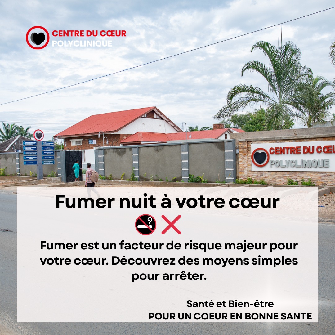 🚭Arrêter de fumer, c’est protéger votre cœur❤️
Le tabac nuit à votre santé cardiovasculaire, mais des solutions existent:
🔹 Aide médicale
🔹 Substituts nicotiniques
🔹 Activité physique
🔹 Soutien psy &amp; proches
Chaque pas compte🙏
 #StopTabac #SantéDuCœur #PréventionCardiaque