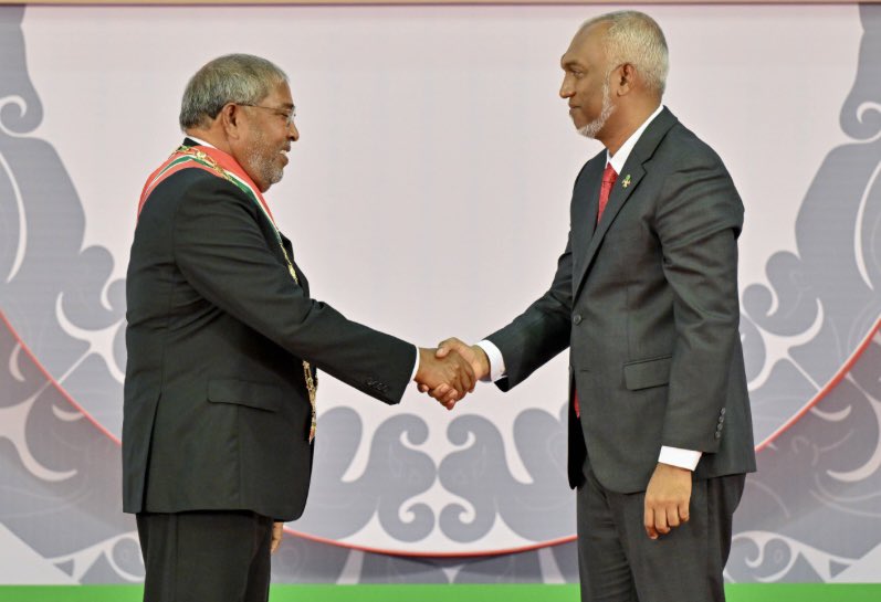 Maumoon Abdul Gayoom (@maumoonagayoom) on Twitter photo Best wishes Hon <a href="/qasimibrahim/">Qasim Ibrahim</a> on being conferred the honorific title of NIIV. Your multiple past and present services to the nation are duly recognized. Best wishes Hon <a href="/qasimibrahim/">Qasim Ibrahim</a> on being conferred the honorific title of NIIV. Your multiple past and present services to the nation are duly recognized.