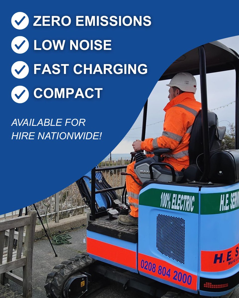 Ready to power up your projects the sustainable way?

Book your electric digger hire: heservices.co.uk/hire/sany-1-9-… 

#uk #machinery #construction #electric #digger #sustainable #sany #minidigger #electricmachinery #electricdiggerhire