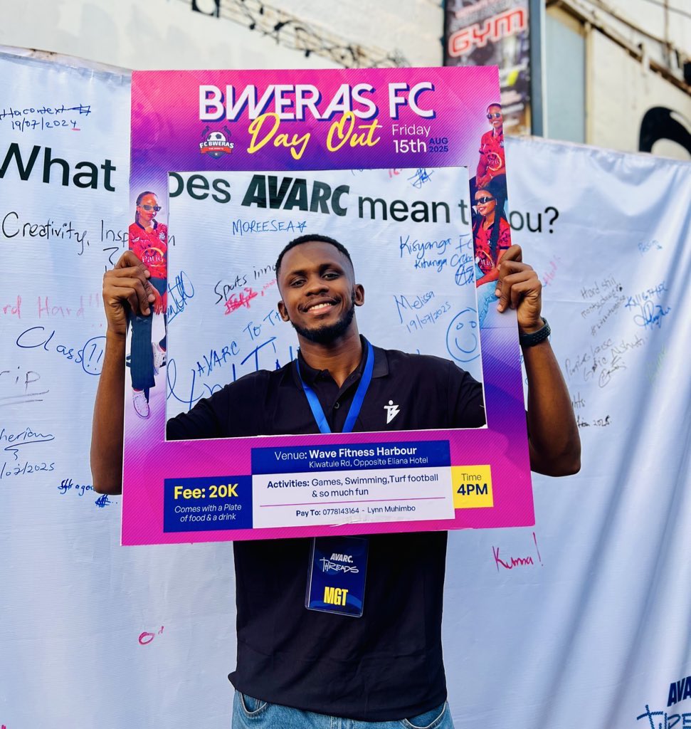 Good vibes, good people, and a whole lot of fun. 
Don’t miss the Bweras FC Day Out happening on Friday, 15th August 2025.

🕓 4PM | 📍 Wave Fitness Harbour – Kiwatule (opp-Eliana Hotel)
🎟️ 20K

Official event sponsor: <a href="/Komodosport/">Komodo</a> 

#HerGameHerPower