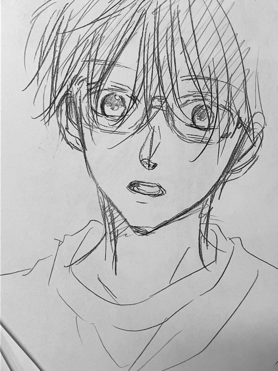 いつかのネーム榛名。家ではメガネ。 