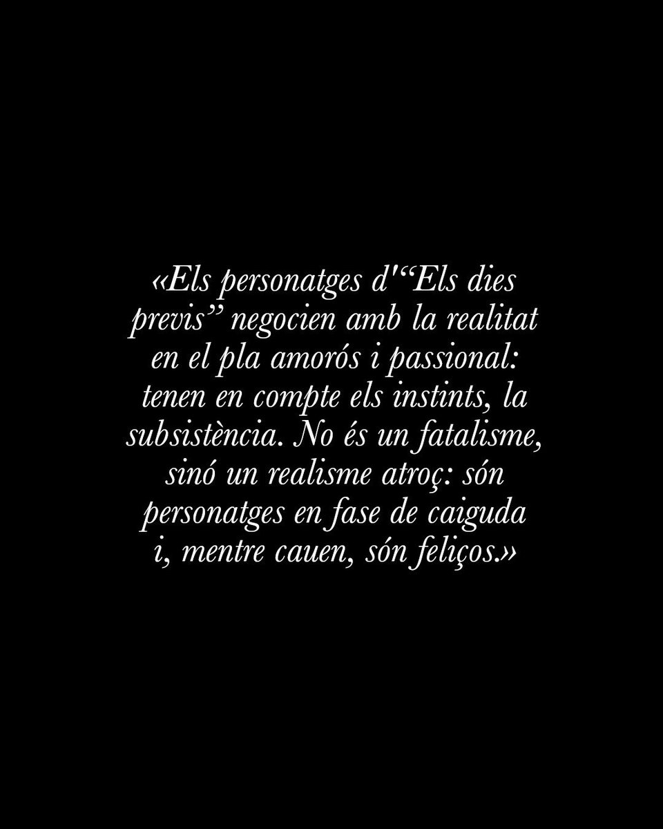 🔙📚 Lluís Muntada va ser una de les veus del #MOT2025!

🎙 A la conversa 'Amor i passió'
❤️ Sobre la contraposició entra passió i raó, la impossibilitat de racionalitzar l'amor i la importància del diàleg per possibilitar l'entesa entre amants.

📖 "Els dies previs"