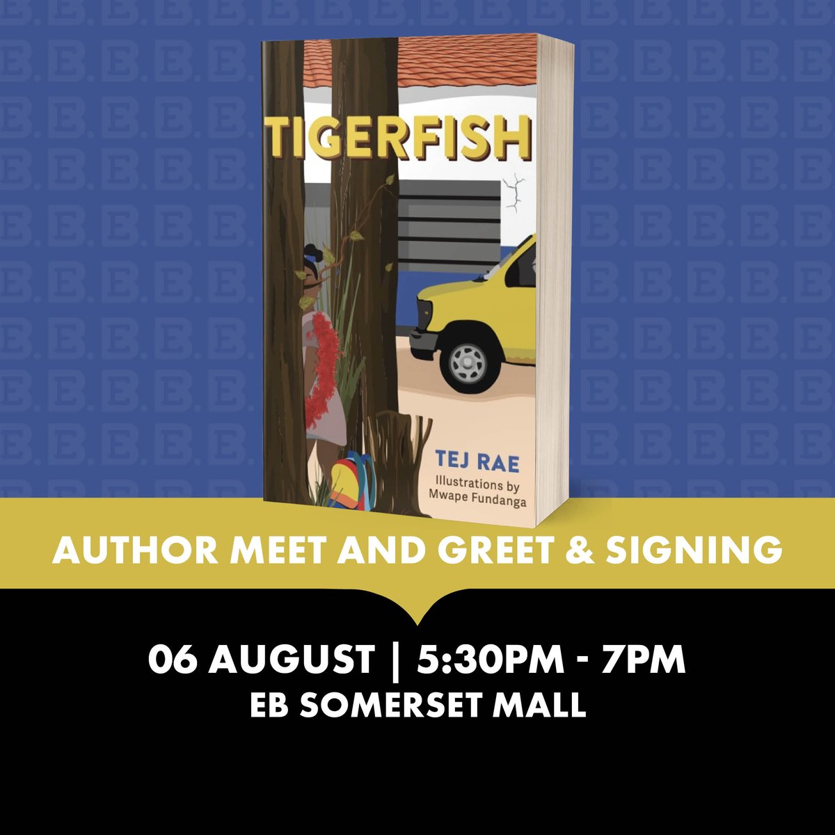 ExclusiveBooks's tweet image. 📍🗓️ Join us at EB @Somerset_Mall for a meet and greet/book signing for Tigerfish by Tej Rae.
RSVP is essential here: exclusivebooks.co.za/pages/events#?…