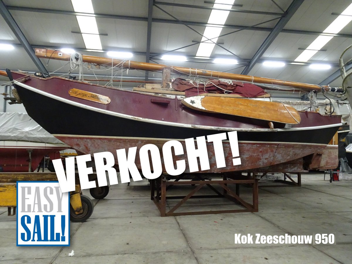 Dit is een leukerd: Kok 950 #Zeeschouw. Een echte traditionele #platbodem voor de ondiepe Nederlandse wateren, en natuurlijk de #Waddenzee. Deze is VERKOCHT, maar #EasySail heeft nog meer pracht #zeiljachten te koop liggen voor je. Check easysail.nl voor jouw boot!