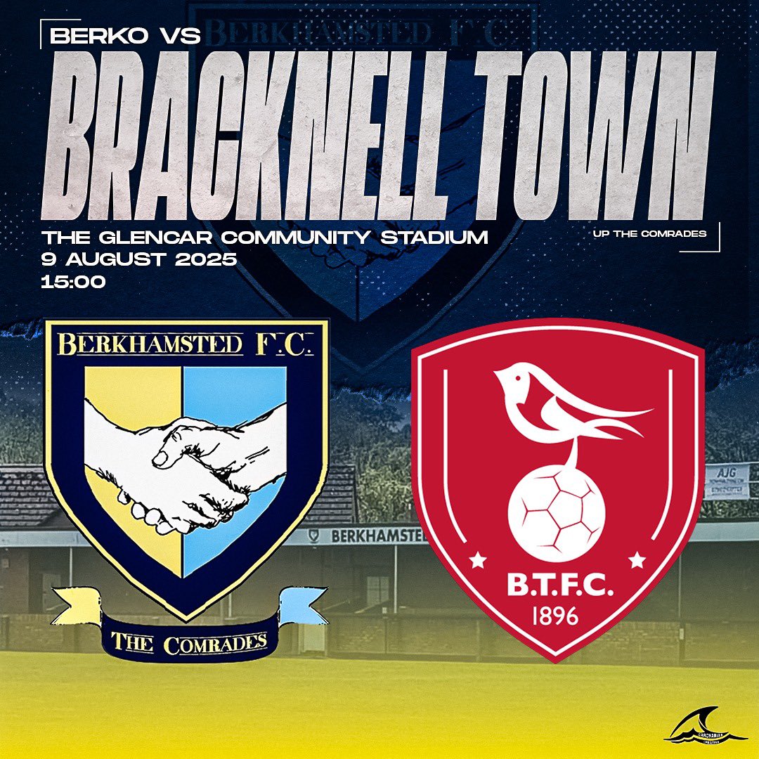 SEASON STARTS AT THE GLENCAR!

Saturday 9th August we face Bracknell Town in our opening game of the Southern League South and we need YOU there from the first whistle.

🕒 3pm Kick Off
📍 Glencar Community Stadium
🎟️ Online tickets, get yours now: 
app.fanbaseclub.com/Fan/Tickets/Se…

Let’s