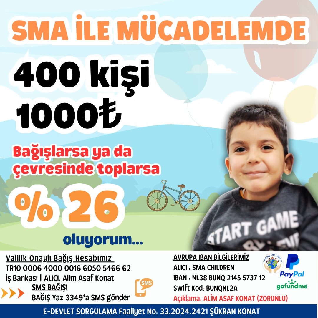 Kampanyamın %26 olması için desteklerinize ihtiyacım var. Siz olmadan başaramam🤲

Bağış kanalları: taplink.cc/sma.alimasaf?f…

#istanbulyanıyor #doktorbalıklar #izmiryanıyor