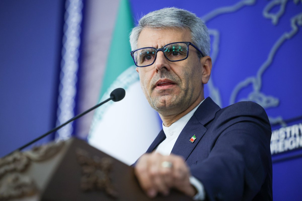 Foreign Ministry, Islamic Republic of Iran 🇮🇷 (@irimfa_en) on Twitter photo Iran dismisses allegations of involvement in Gaza ceasefire negotiations
<a href="/IRIMFA_SPOX/">Esmaeil Baqaei</a> , Esmail Baqaei, rejected an allegation by the US president that Iran is interfering in #Gaza ceasefire negotiations.
In response to a question posed by IRNA news agency, Baqaei stated, “The Iran dismisses allegations of involvement in Gaza ceasefire negotiations
<a href="/IRIMFA_SPOX/">Esmaeil Baqaei</a> , Esmail Baqaei, rejected an allegation by the US president that Iran is interfering in #Gaza ceasefire negotiations.
In response to a question posed by IRNA news agency, Baqaei stated, “The