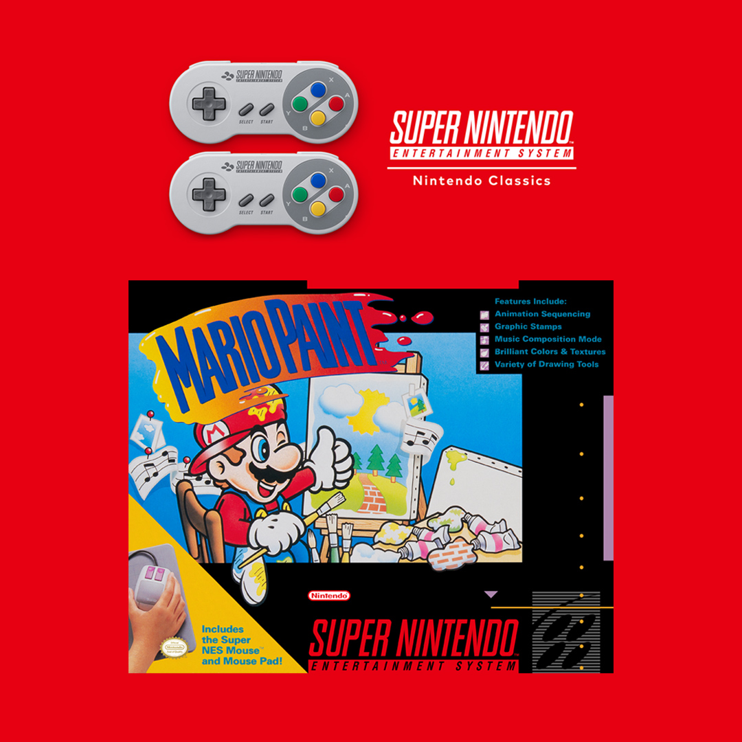 Brush up on your art skills in Mario Paint, now available with #NintendoSwitchOnline! 🎨

Get creative with mouse controls on #NintendoSwitch2, or a compatible USB mouse (sold separately) on #NintendoSwitch.
