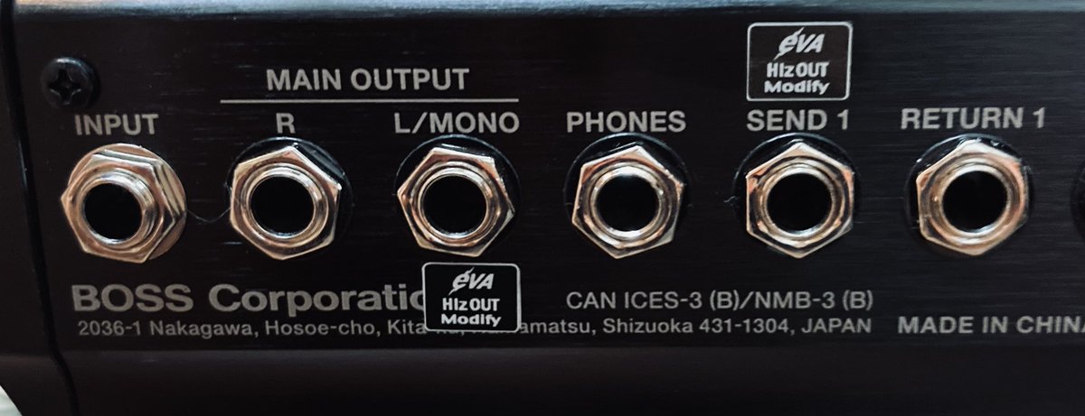 BOSS GT-1000CORE インピーダンスMODご依頼いただきました