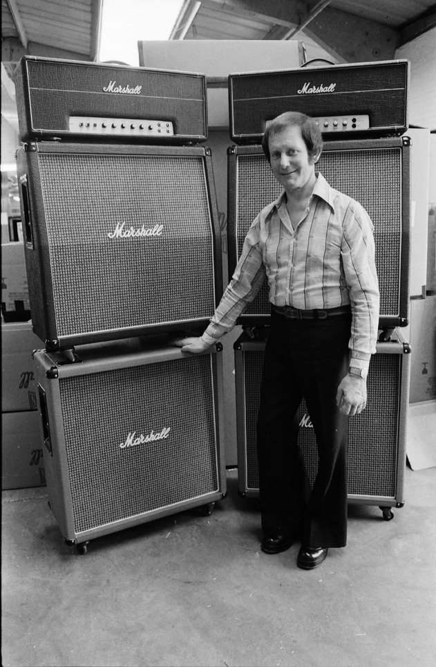 dvesean's tweet image. July 29 1923

The Brit who invented Marshall Amps for Guitar Gods like:

Jimi Hendrix,
E.C. &amp;amp; 
Jimmy Page,

Jim Marshall (B-Day) would be 102.

Jim Marshall 88 d. April 5th 2012.

And now on April 5th every yr, gtrsts globally dedicate 1 min. of feedback,

To Jim Marshall.