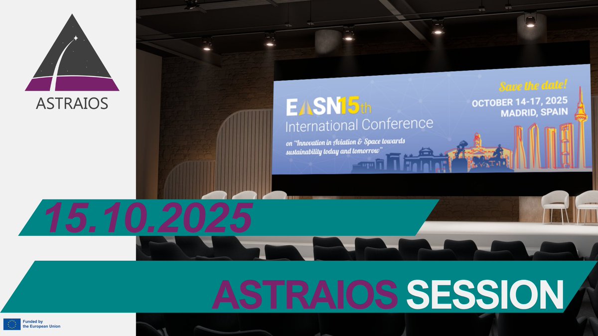 🚀 The ASTRAIOS session at #EASNConference2025 is set for 15 Oct, 10:30–12:30 (Day 2) in Madrid!
Join us as we showcase key results &amp; insights from the project.
 📄Agenda: easnconference.eu/2025/agenda-ov…
 📌Register: easnconference.eu/2025/registrat…
#ASTRAIOS #HorizonEurope #Hadea <a href="/EU_HaDEA/">HaDEA</a>
