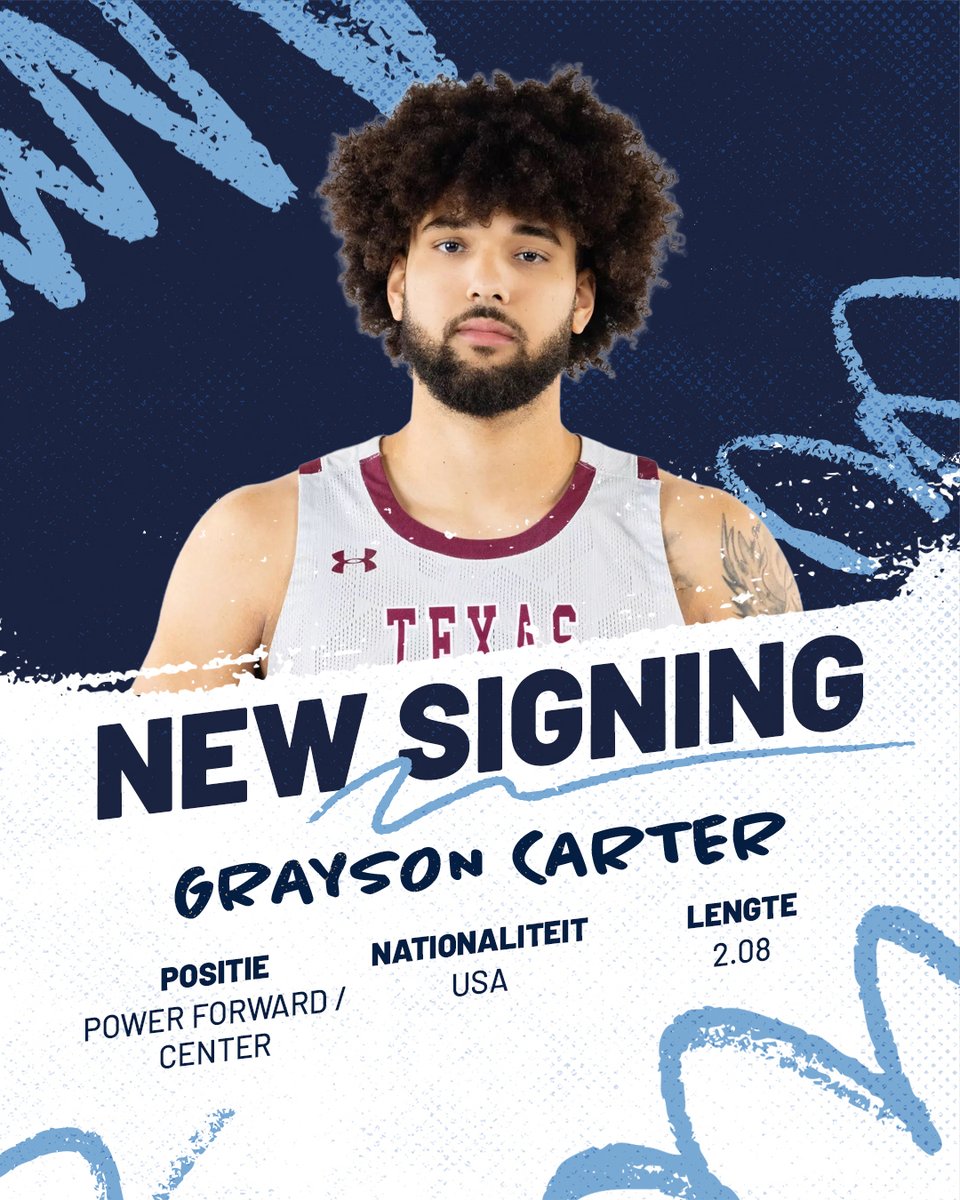 Grayson Carter voegt zich bij de selectie van Landstede Hammers.

De 2.08 meter lange forward van Texas Southern University is inzetbaar op zowel de 4 als de 5.

Lees het volledige artikel op onze website:
🔗 landstedehammers.nl/landstede-hamm…

#landstedehammers #hammerforlife #hammertime