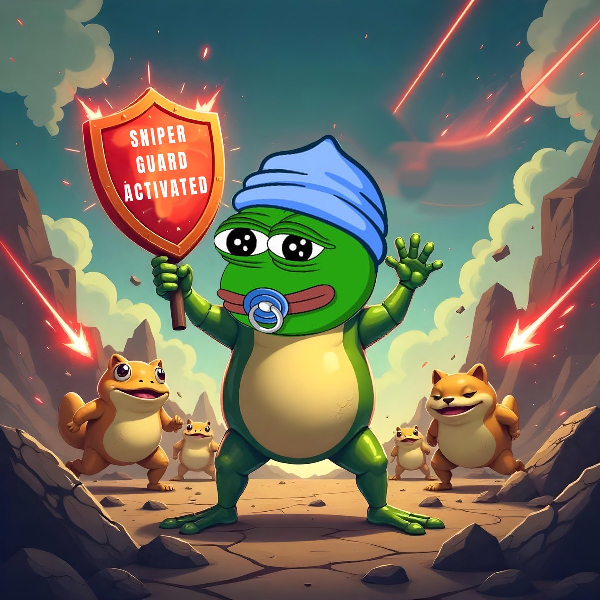 littlepepetoken's tweet image. Sniper bots? Rug pulls? 
$LILPEPE don’t flinch. Shield activated. 🛡️🐸 
Buy Now: 👉 littlepepe.com 

#LittlePepe #LILPEPE #MemeCoin #Cryptopresale