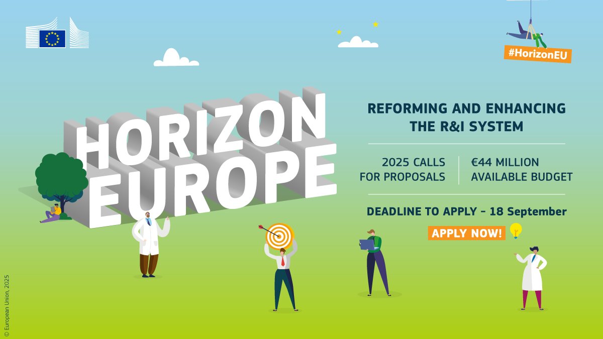 REA_research's tweet image. €44 million in EU funding is available to support projects that advance a more inclusive  #EUResearchArea!

📅Apply by 18 September.

If you missed the dedicated info day, watch the recordings to learn about how to submit a good proposal ➡️ europa.eu/!fCdxM7