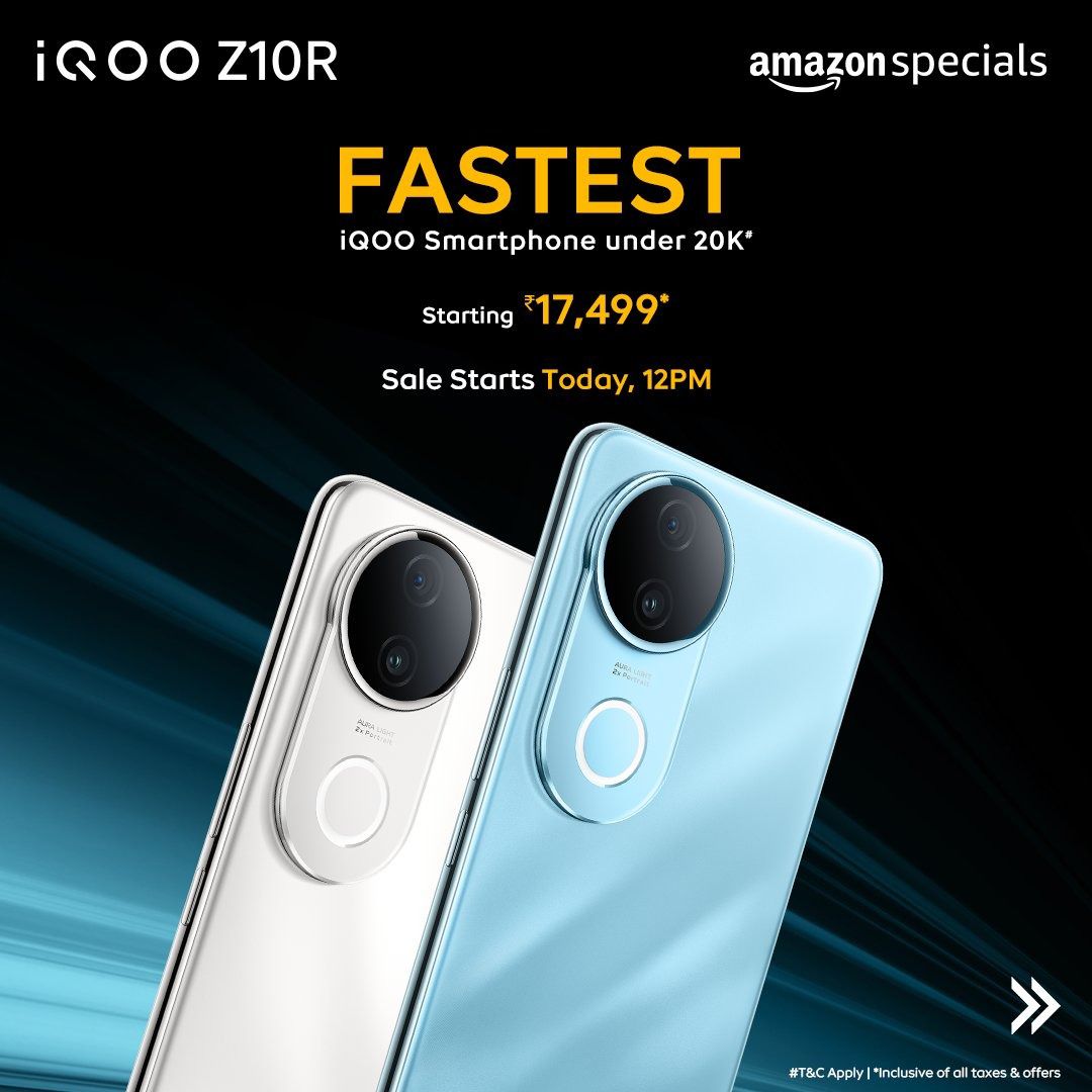 nipunmarya's tweet image. #iQOOZ10R is here- with offers you don’t want to miss.
#FullyLoadedfor4KVlogging