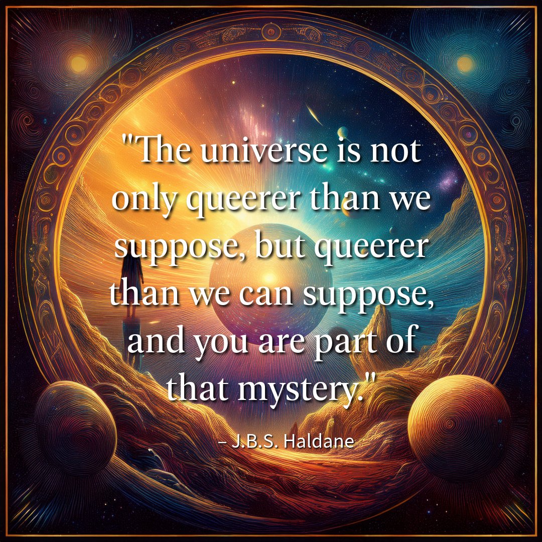 MichelBaise's tweet image. The universe is a vast tapestry woven with mysteries beyond our wildest imaginings. 🌌✨ We often think we can grasp its intricacies, yet it holds secrets that elude our understanding. You are an essential part of this cosmic enigma! #CosmicMystery #YouAreUnique #QueerUniverse