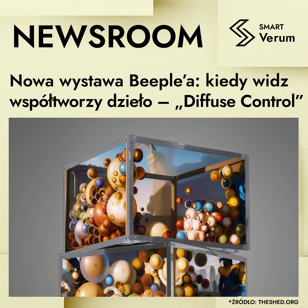 🎨 Beeple otworzył wystawę „Diffuse Control” w The Shed (NYC).
Sztuka generatywna AI reaguje na widzów – każdy ruch, gest i dźwięk wpływa na dzieło. To nie NFT, to żywy organizm.

#Beeple #DiffuseControl #AIArt #NFT #DigitalArt #TheShed #Web3
