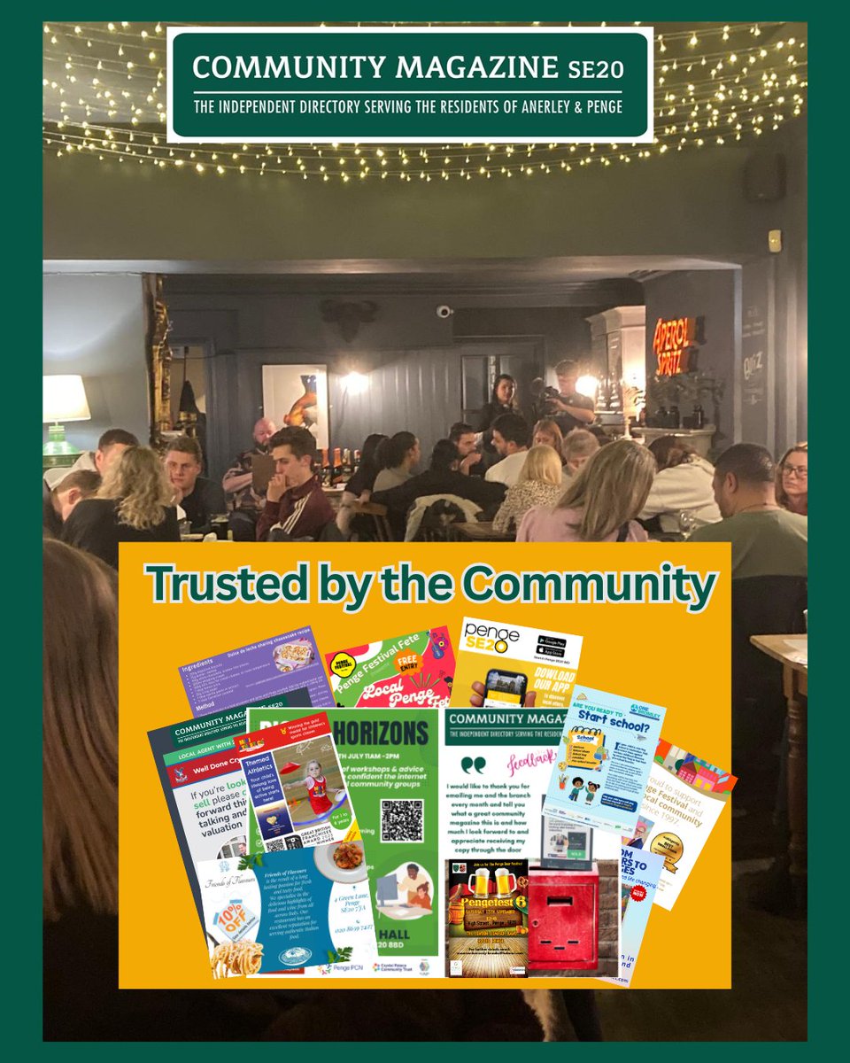 Trusted by the Community

Want to advertise where it actually matters?

SE20 Community Magazine is read, kept, and trusted by thousands of locals.
Your business deserves a place in it.
#AdvertiseWithImpact #SE20Pride #ShopLocal #PengeSupport #SE20CommunityMagazine