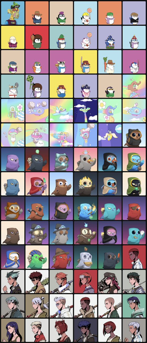 ApplesAndBerry's tweet image. NFT szn is here. Bullish.
What else should I buy?
@moonbirds @MythicBirbs @Azuki @BoredApeYC @doodles @pudgypenguins @LilPudgys