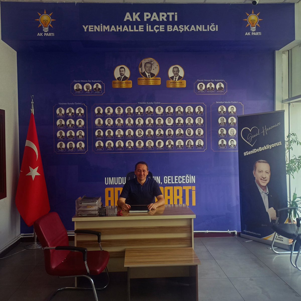 İlçe Başkanlığımızda Bugünkü Nöbetçi Yönetim Kurulu Üyemiz:RAMAZAN UZ

 ⏰10:00-18:00 

İletişim için AK Parti Yenimahalle İlçe Başkanlığı ⤵️

☎️ 0312 346 27 27

📍Gayret Mahallesi İvedik Caddesi B Blok No:33/A Yenimahalle
