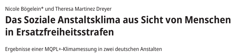 „Die Armut ist ihnen förmlich in Gesicht und Körper eingeschrieben: die Zähne sind sichtbar kaputt oder fehlen, die Haut ist fahl und teils voller Verletzungen.“

Studie zeigt, wie Menschen die Ersatzfreiheitsstrafe erleben. Rund ¼ von ihnen tritt sie wegen Fahren ohne Ticket an.