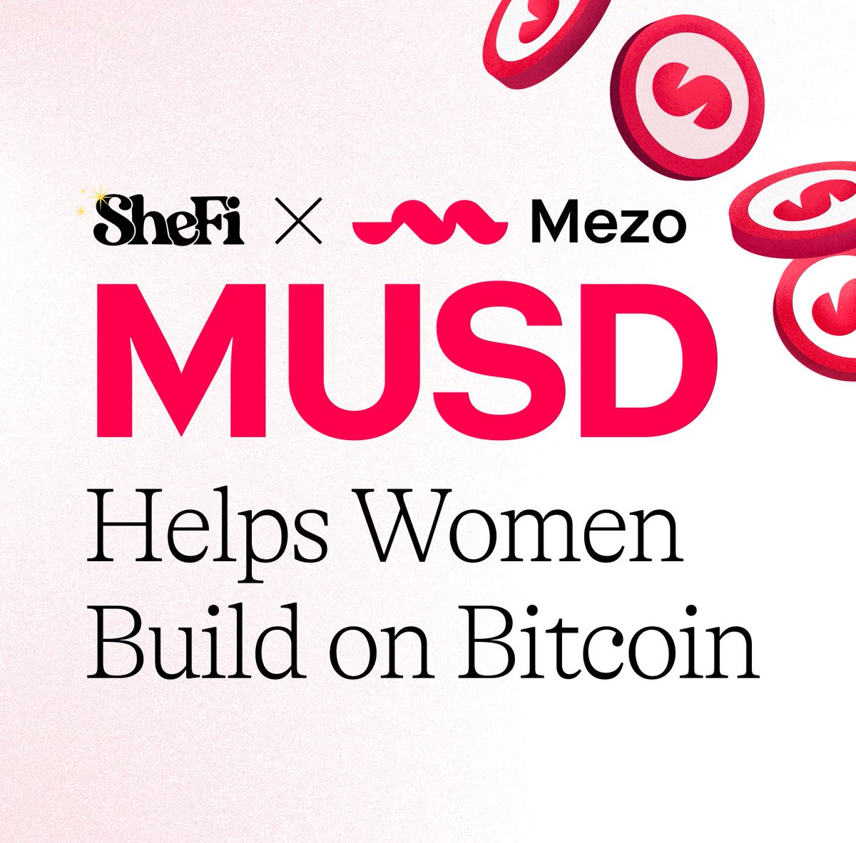 Mezo (@mezonetwork) on Twitter photo 📢 Reminder: MUSD contributions to <a href="/shefiorg/">shefi.eth (💫,💫)</a> in the Mezo Market help women onboard into the world of crypto and deepen their knowledge in the power of Bitcoin.
Mezo will continue to match contributions 1:1 until August 1st!
Contribute today: mezo.org/market/items/s… 📢 Reminder: MUSD contributions to <a href="/shefiorg/">shefi.eth (💫,💫)</a> in the Mezo Market help women onboard into the world of crypto and deepen their knowledge in the power of Bitcoin.
Mezo will continue to match contributions 1:1 until August 1st!
Contribute today: mezo.org/market/items/s…