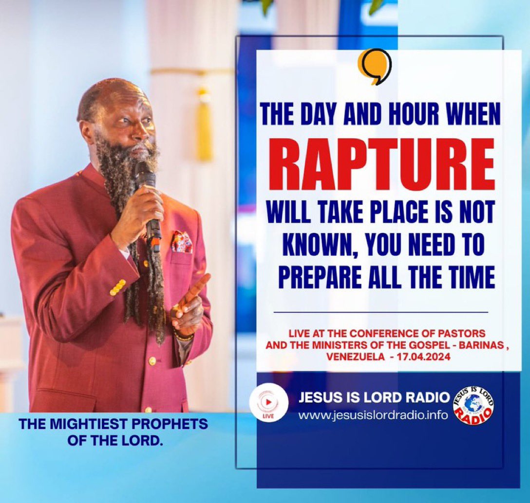 The LORD has promised 

1. Eternity to the church 

2. Eternity with GOD

1 Thessalonians 4:13-17

 #ImminentReturnSigns