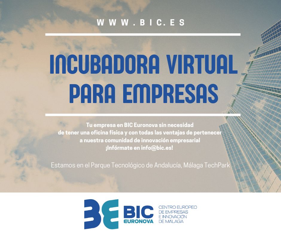BIC Euronova (@biceuronova) on Twitter photo 🚀 ¡Únete a la Incubadora Virtual de BIC Euronova!
📍 Domicilia tu empresa en Málaga TechPark
✅ Eventos (online/presenciales)
✅ Networking
✅ Salas de reuniones
✅ Comunidad innovadora
+info 👉 info@bic.es 🚀 ¡Únete a la Incubadora Virtual de BIC Euronova!
📍 Domicilia tu empresa en Málaga TechPark
✅ Eventos (online/presenciales)
✅ Networking
✅ Salas de reuniones
✅ Comunidad innovadora
+info 👉 info@bic.es