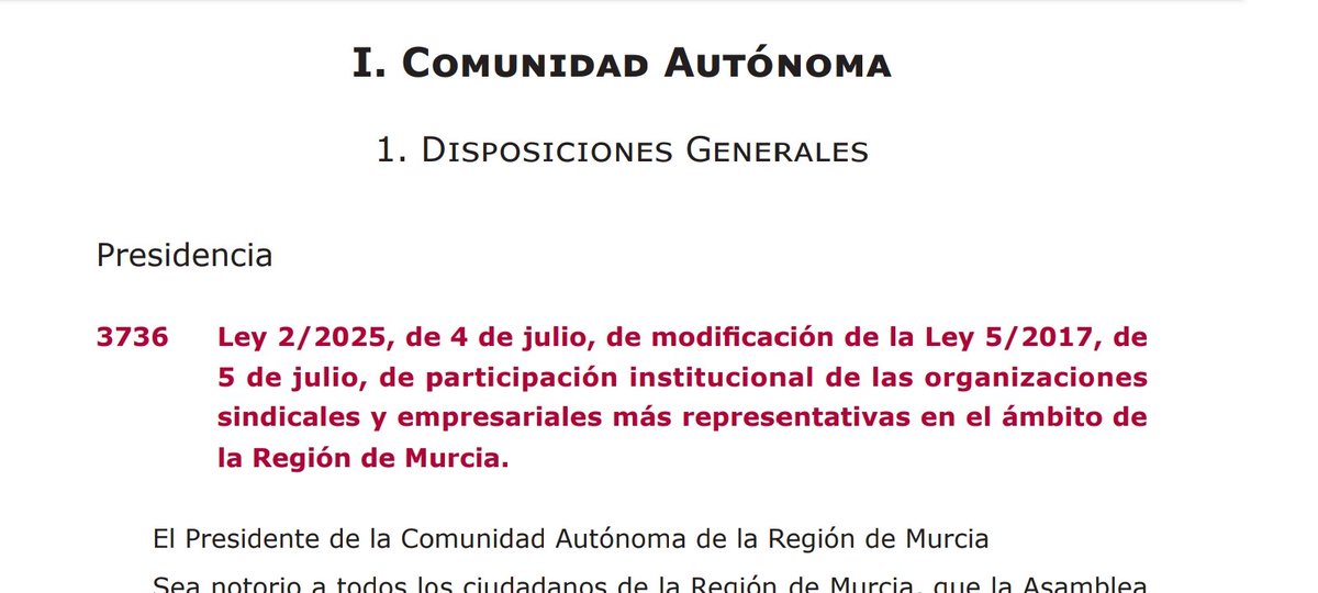 El peaje de <a href="/vox_es/">VOX 🇪🇸</a> para los presupuestos autonómicos de 2025: "Para ejercer una verdadera representación de los trabajadores es necesario que los interlocutores sociales se financien a través de las cuotas de sus propios afiliados...". Muy bien, ahora a ver cuándo le toca a la